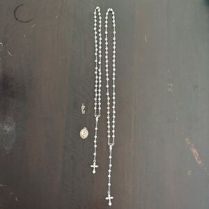 Bundle 2 rosaries and 2 charms of the virgin